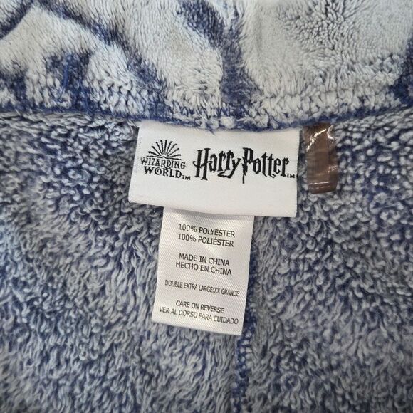 HARRY POTTER • Blue 2-Piece Fleece Jogger Pajama Lounge Set XxL - Picture 6 of 8